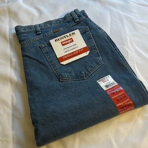 Wrangler Rustler Men’s Blue Relaxed Fit Jeans 38x29